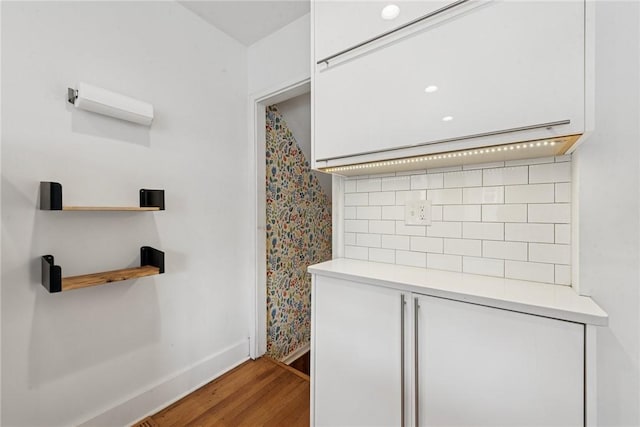 4207 Post St, Lawrenceville, PA 15201 - detailed view of wood finished floors and backsplash