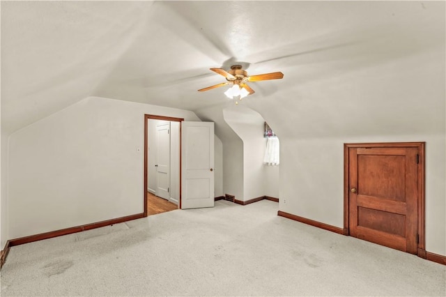 35 Redstone Ln, City Of Washington, PA 15301 - additional living space featuring carpet flooring, ceiling fan, and lofted ceiling