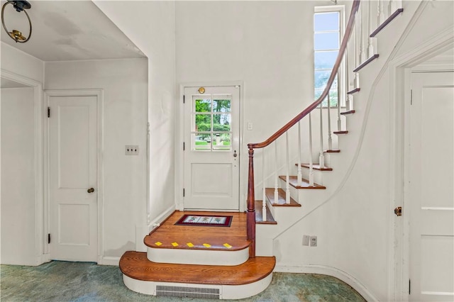 35 Redstone Ln, City Of Washington, PA 15301 - foyer entrance with stairway and baseboards