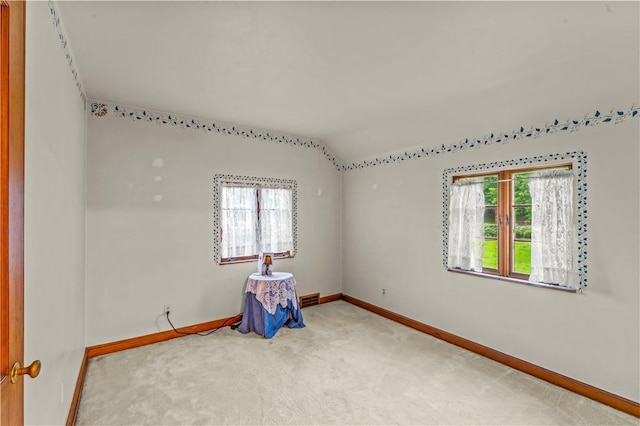 35 Redstone Ln, City Of Washington, PA 15301 - carpeted spare room with baseboards and lofted ceiling