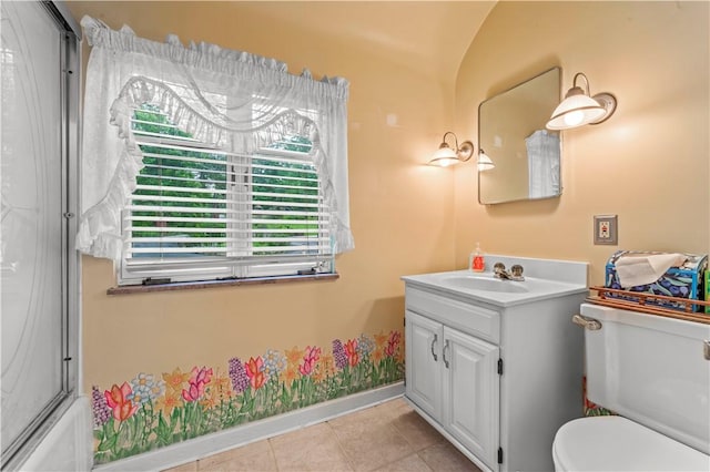 35 Redstone Ln, City Of Washington, PA 15301 - bathroom with vanity and tile patterned floors