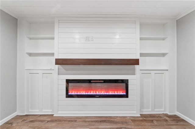 117 Heather Dr, Center Twp Bea, PA 15061 - detailed view of a fireplace and wood finished floors