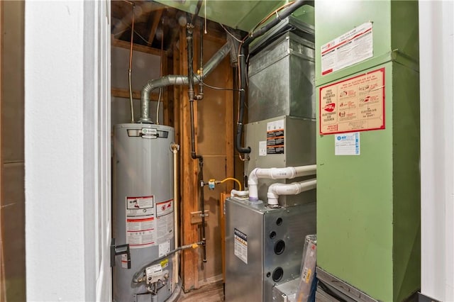 117 Heather Dr, Center Twp Bea, PA 15061 - utility room with gas water heater