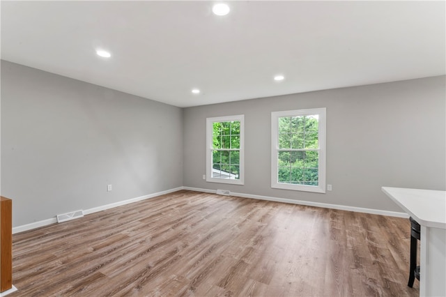 117 Heather Dr, Center Twp Bea, PA 15061 - spare room featuring light wood-style flooring and recessed lighting