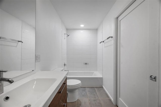 287 Rankin Rd, Belle Vernon, PA 15012 - bathroom with vanity, shower / washtub combination, and recessed lighting