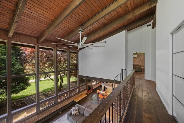 287 Rankin Rd, Belle Vernon, PA 15012 - unfurnished sunroom featuring ceiling fan