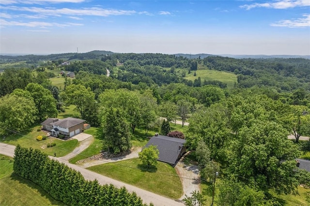 287 Rankin Rd, Belle Vernon, PA 15012 - view from above of property with a heavily wooded area