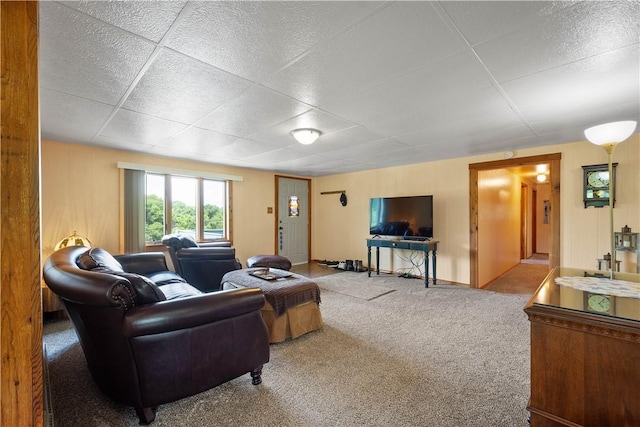 8 Leasure Way, Cecil, PA 15321 - living room with carpet floors and a paneled ceiling