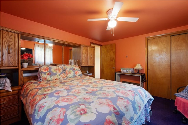 8 Leasure Way, Cecil, PA 15321 - carpeted bedroom featuring a ceiling fan