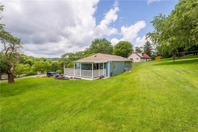 8 Leasure Way, Cecil, PA 15321 - view of green lawn with a wooden deck