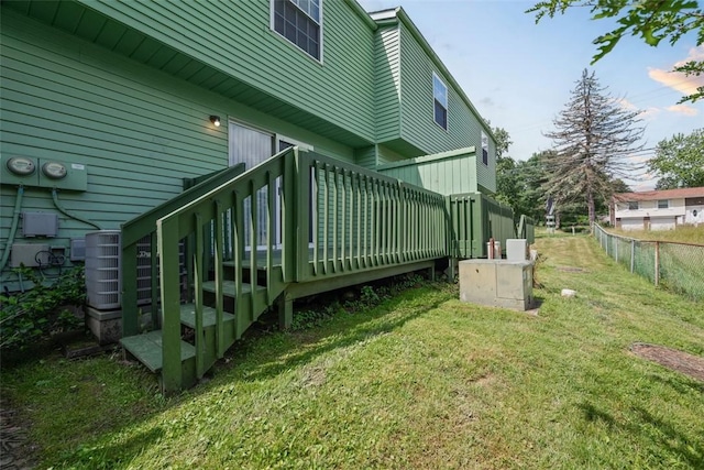 305 Laporte Ct, Cranberry Twp, PA 16066 - view of side of home featuring a wooden deck and a cooling unit