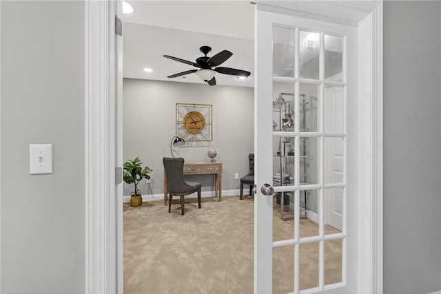 201 Venango Trl, Marshall, PA 16046 - carpeted office with ceiling fan and recessed lighting