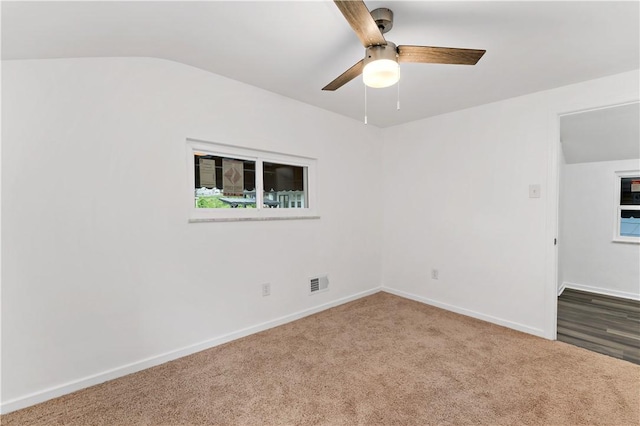103 Church Ave, Mount Oliver, PA 15210 - carpeted spare room with ceiling fan and vaulted ceiling
