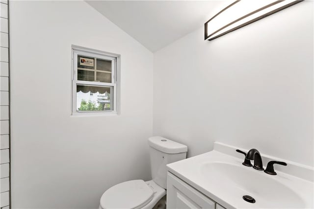 103 Church Ave, Mount Oliver, PA 15210 - bathroom featuring lofted ceiling and vanity