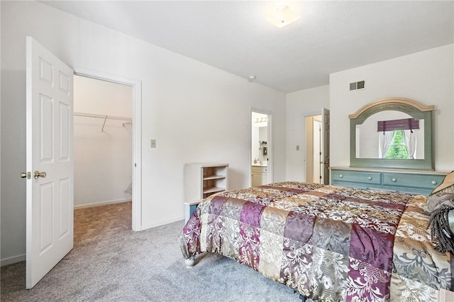 31 Elena Ave, Lower Burrell, PA 15068 - bedroom with carpet floors, a spacious closet, connected bathroom, and a closet
