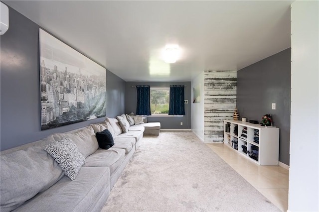 206 Bonnie St, Rostraver, PA 15012 - tiled living room with carpet flooring