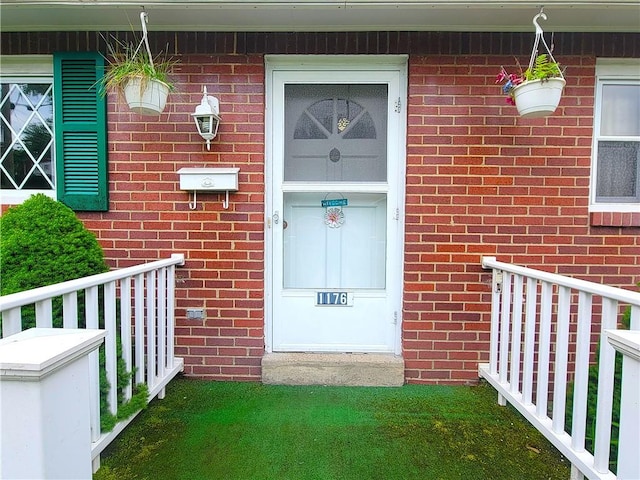 1176 Colgate Dr, Monroeville, PA 15146 - view of exterior entry featuring brick siding
