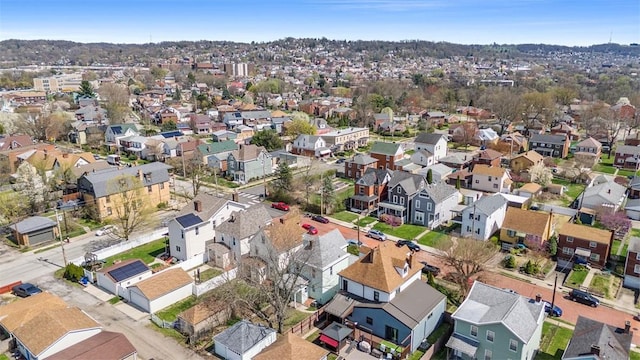 141 Blackhawk St, Squirrel Hill, PA 15218 - aerial view of property and surrounding area with nearby suburban area