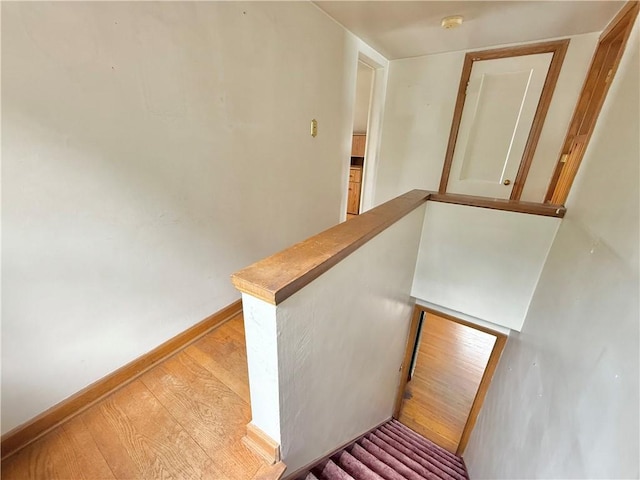 514 E Hazelcroft Ave, New Castle/2Nd, PA 16105 - stairway with wood finished floors and baseboards