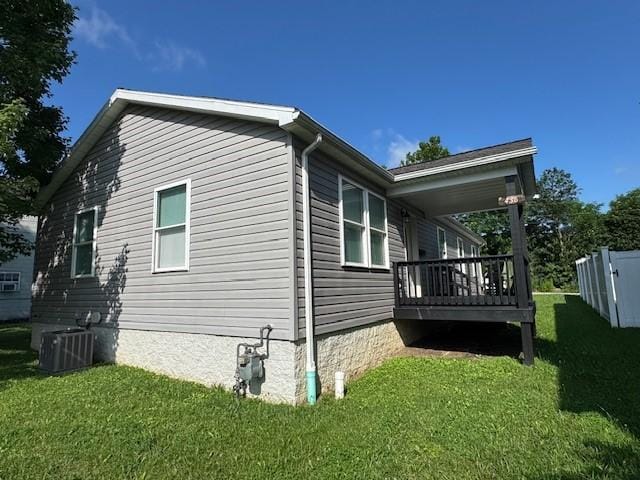 436 Lloyd Ave, Latrobe, PA 15650 - view of property exterior with a yard and a cooling unit