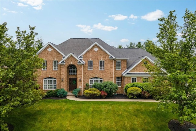 8010 Sherwood Dr, Collier Twp, PA 15142 - view of front of house with a front yard and brick siding