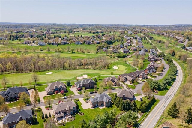8010 Sherwood Dr, Collier Twp, PA 15142 - aerial overview of property's location with nearby suburban area and a golf club