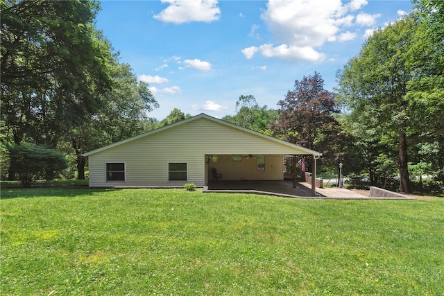 222 Lear Rd, Blairsville Area, PA 15717 - back of property with a patio and a yard