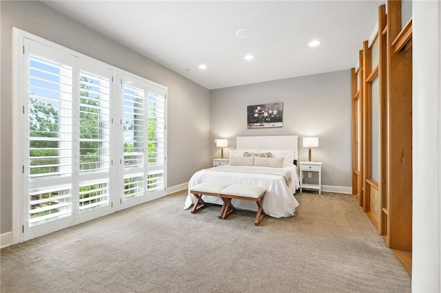 140 N Woodland Rd, Shadyside, PA 15232 - carpeted bedroom with recessed lighting and access to outside