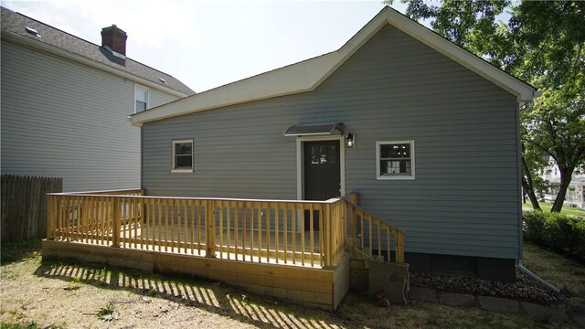 801 9th Ave, Brackenridge, PA 15014 - rear view of house featuring a wooden deck