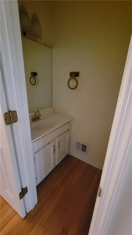 402 Forest Ridge Dr, Forest Hills Boro, PA 15221 - bathroom with vanity and wood finished floors
