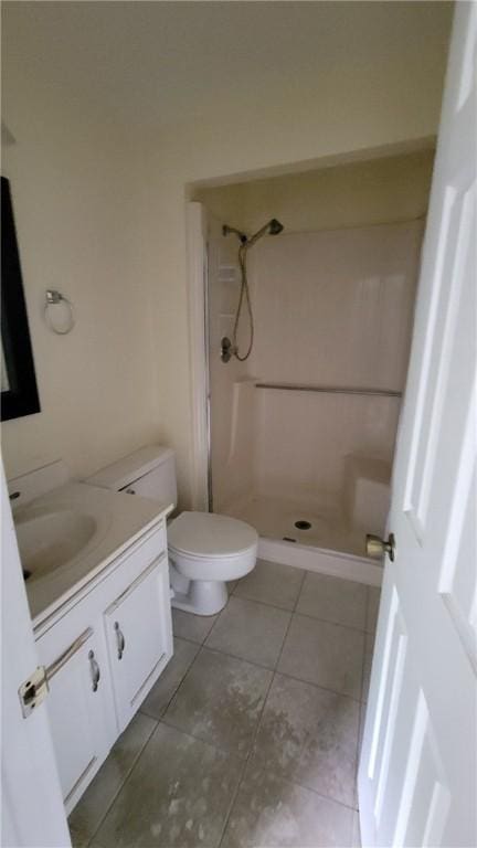 402 Forest Ridge Dr, Forest Hills Boro, PA 15221 - bathroom featuring vanity, a shower, and tile patterned flooring