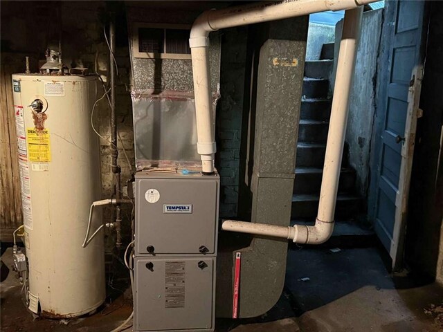 25-27 Joel St, Ingram, PA 15205 - utilities with water heater and heating unit