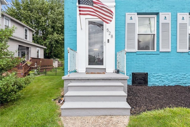 528 Spring St, Latrobe, PA 15650 - view of exterior entry with brick siding