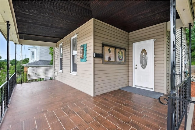 39 Danvers Ave, Ingram, PA 15205 - doorway to property featuring a porch