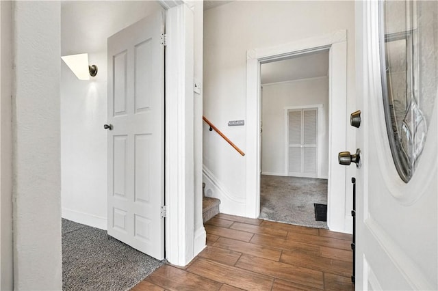 39 Danvers Ave, Ingram, PA 15205 - hallway featuring hardwood / wood-style floors and stairway