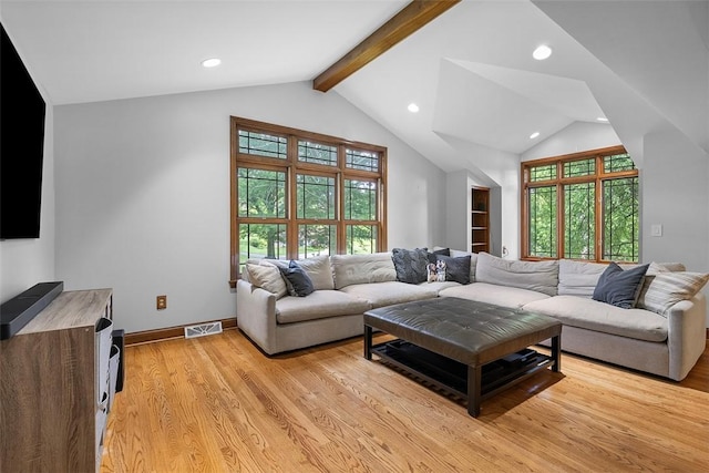 2616 Cedarvue Dr, Upper St Clair, PA 15241 - living room featuring lofted ceiling, recessed lighting, and light wood-type flooring