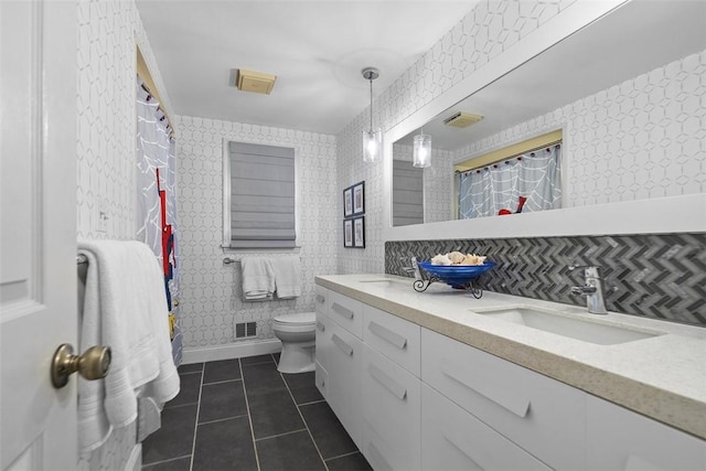 2616 Cedarvue Dr, Upper St Clair, PA 15241 - full bath with double vanity and tile patterned flooring
