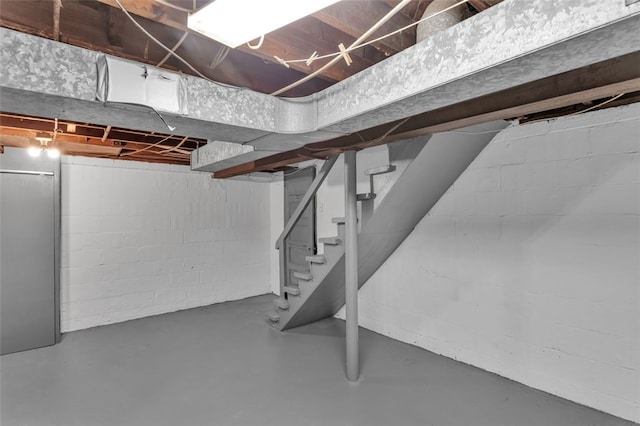 494 Highview Rd, Baldwin Twp, PA 15228 - unfinished basement featuring stairs