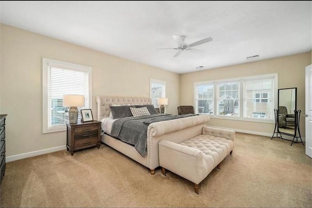 323 Osona Ln, Marshall, PA 16046 - bedroom featuring light carpet and ceiling fan