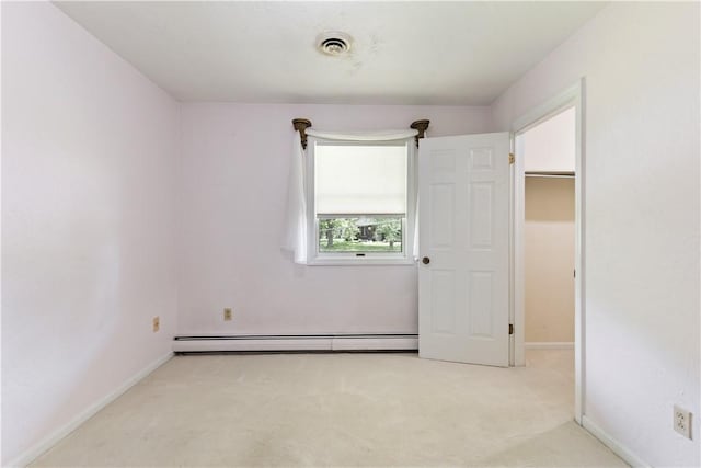 130 Clare Dr, South Strabane, PA 15301 - unfurnished bedroom with carpet flooring and baseboard heating