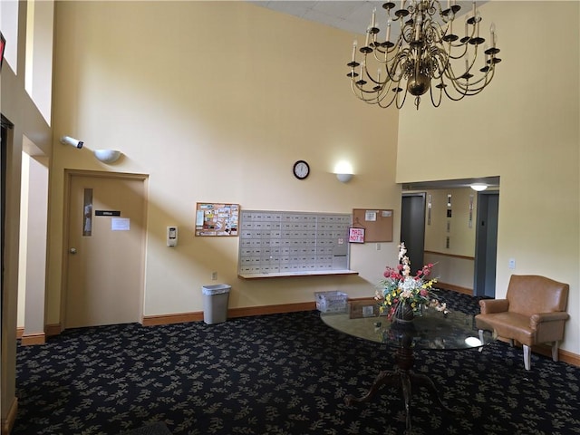 1987 Centurion Dr Unit 202, Forest Hills Boro, PA 15221 - common area with a towering ceiling and a surveillance system