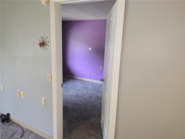 1987 Centurion Dr Unit 202, Forest Hills Boro, PA 15221 - hallway featuring carpet floors and a drop ceiling