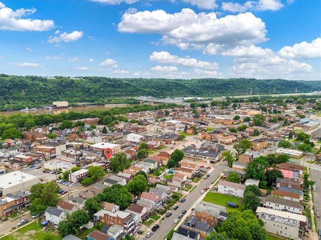 aerial perspective of suburban area