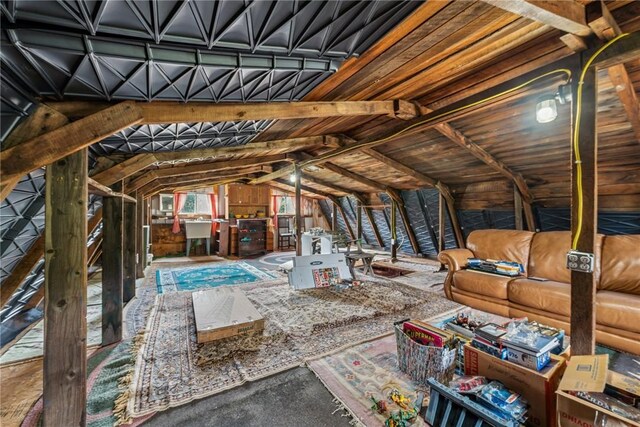 135 Preacher Rd, East Huntingdon, PA 15639 - attic with a sink