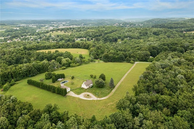 135 Preacher Rd, East Huntingdon, PA 15639 - aerial view of sparsely populated area featuring a heavily wooded area