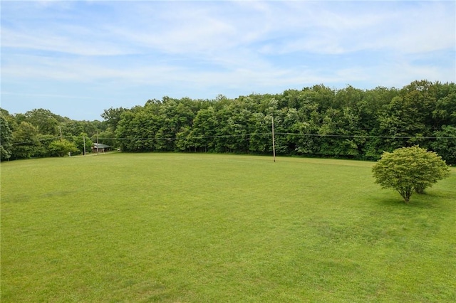 135 Preacher Rd, East Huntingdon, PA 15639 - view of grassy yard featuring a forest view