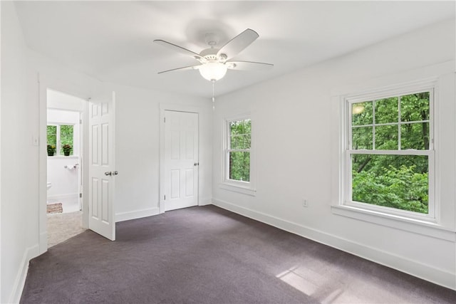 1571 Baldwick Rd, Banksville/Westwood, PA 15205 - unfurnished bedroom featuring dark colored carpet and ceiling fan