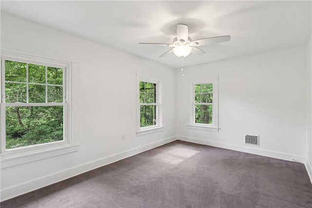 1571 Baldwick Rd, Banksville/Westwood, PA 15205 - spare room featuring dark carpet and a ceiling fan