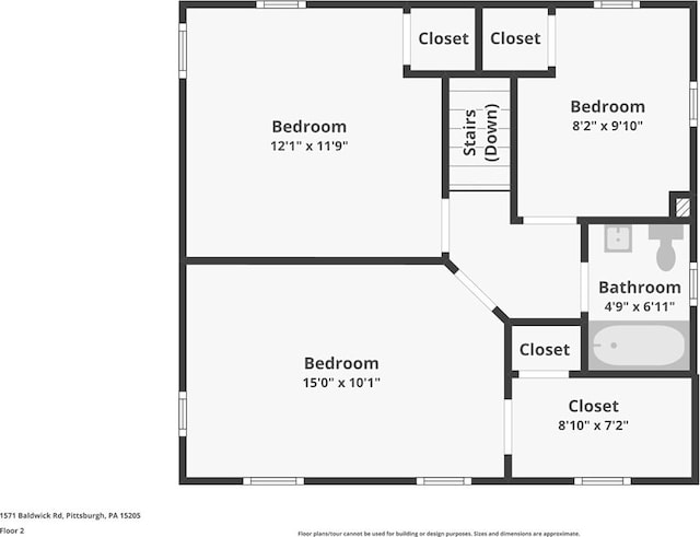 1571 Baldwick Rd, Banksville/Westwood, PA 15205 - view of home floor plan
