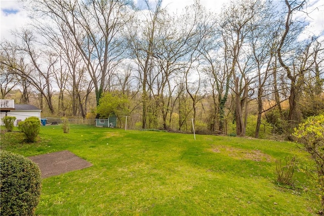 540 Lucia Dr, Wilkins Twp, PA 15221 - view of grassy yard with a shed